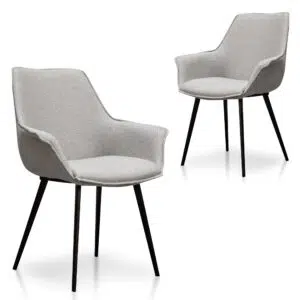 Beige Plywood Dining Chair Set Modern Design