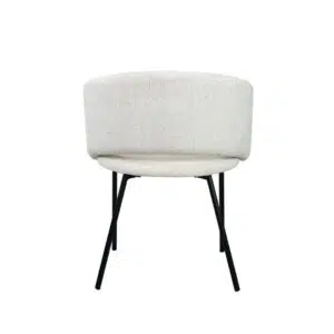 Sora Dining Chair Cream Upholstered Modern
