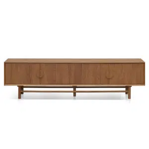 Harmony 2.1m TV Unit, Natural Oak, Mid-Century Style