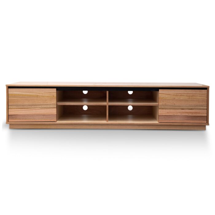 Nova 2.2m TV Unit, Messmate, spacious storage, natural timber, modern design