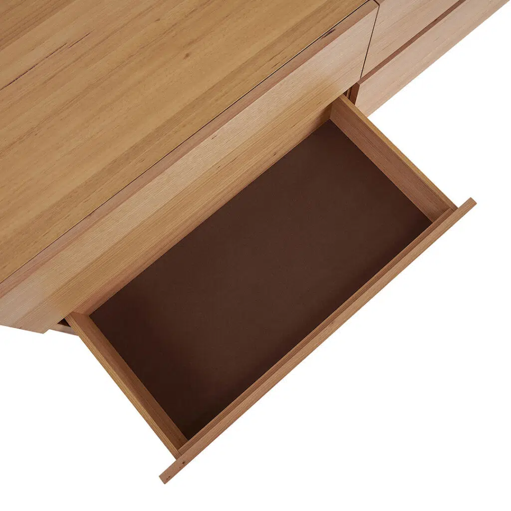 Vista 2.4m TV Unit Messmate Wood 6 Drawers