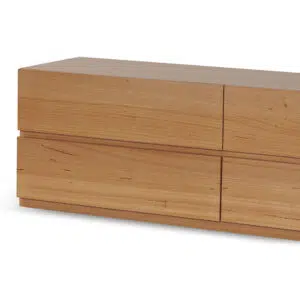 Vista 2.4m TV Unit Messmate Wood 6 Drawers