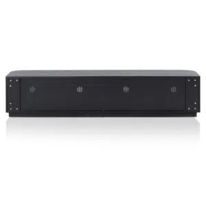 Summit 2m TV Unit, Full Black, Stylish Ash Veneer, Modern Living Room Furniture