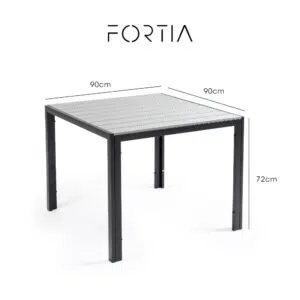 Olivia Square Dining Table, Durable Polywood, Rust-Resistant Frame, Outdoor Use