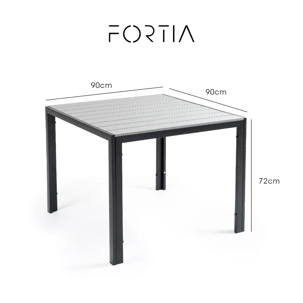 Olivia Square Dining Table, Durable Polywood, Rust-Resistant Frame, Outdoor Use