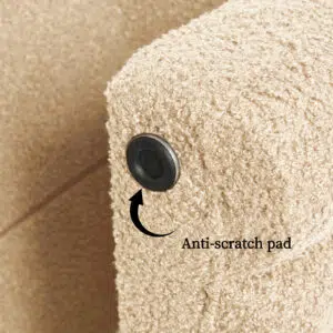 Chloe Ridge Arch Ottoman Stool – Beige