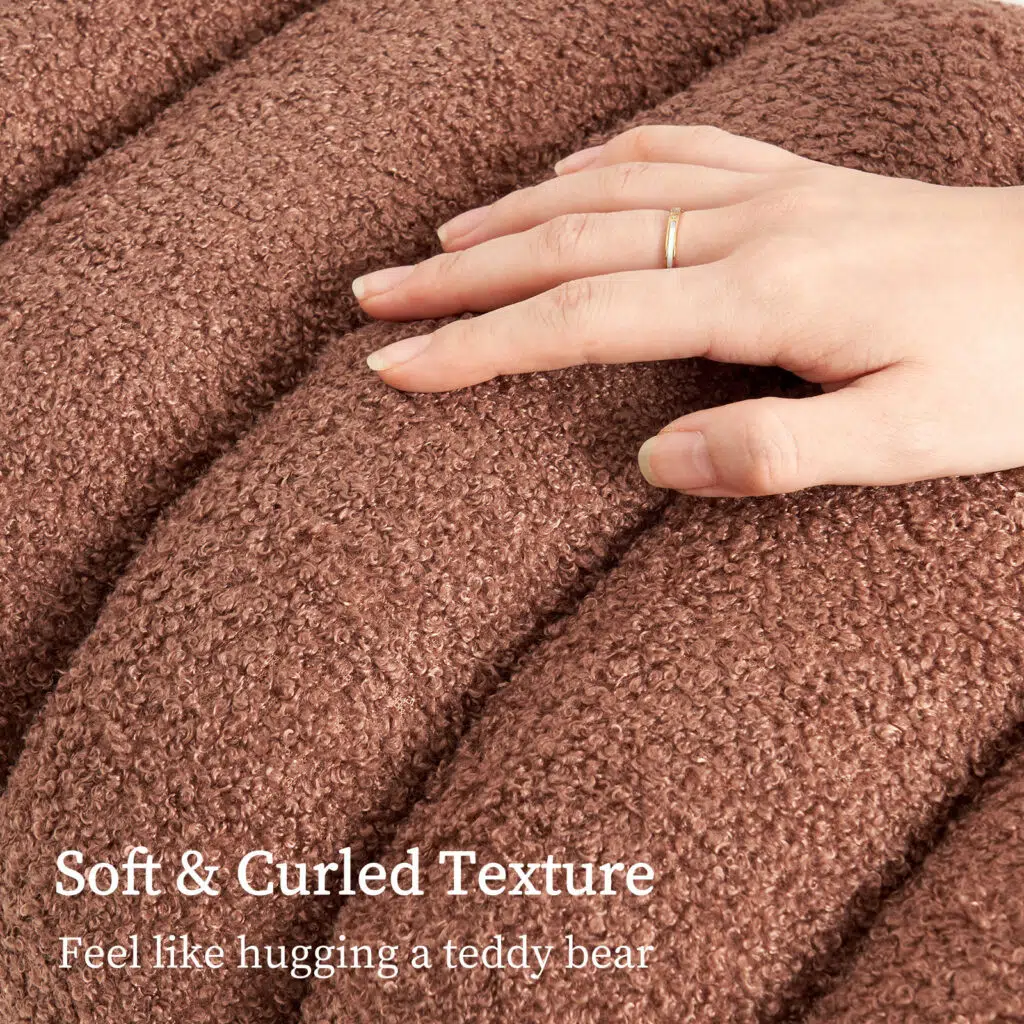 Chloe Ridge Arch Ottoman Stool – Brown