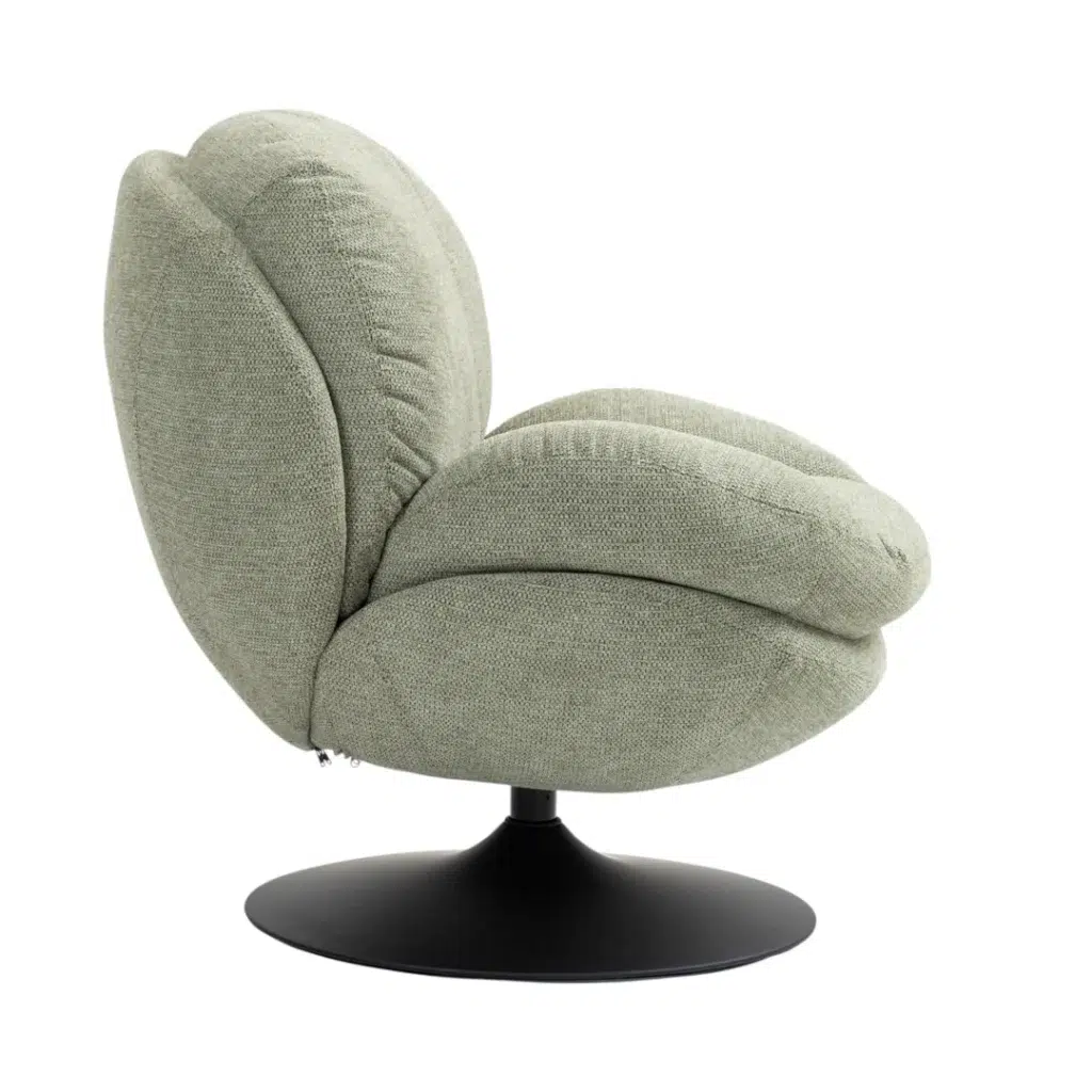 Moss Swivel Chair with Thick Foam Cushion