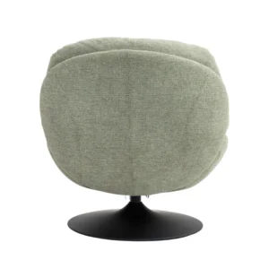 Moss Swivel Chair, Luxurious Comfort, Durable Steel Base