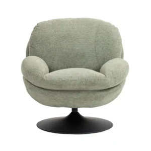 Moss Swivel Chair, Plush Seat, Steel Base, 360-Degree旋转