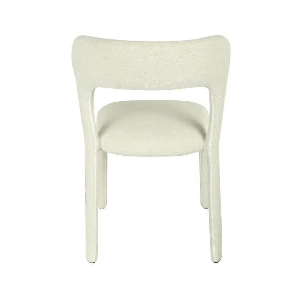 Beige Dining Chair Set, Modern Chic Design, Sturdy Steel Frame, Stackable, Soft Upholstery