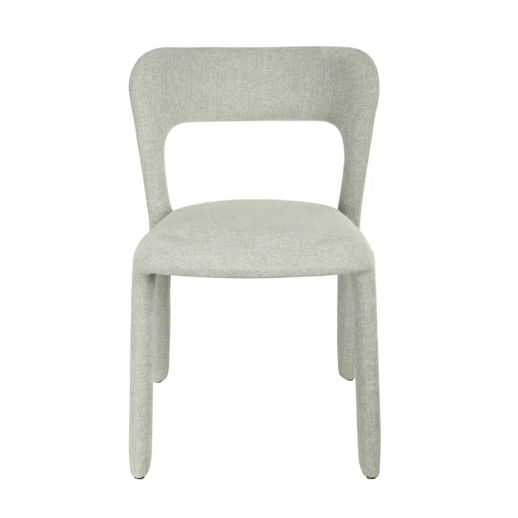 Grey Dining Chairs Set of 2 Modern Ergonomic Stackable