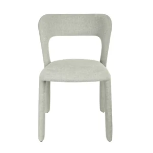 Grey Dining Chairs Set of 2 Modern Ergonomic Stackable