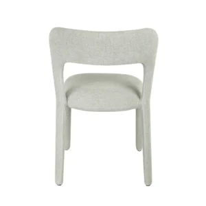 Grey Dining Chairs Set of 2 Modern Ergonomic Stackable