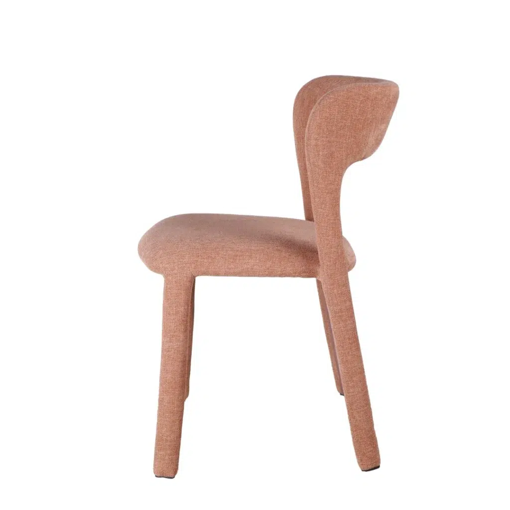 Pink Wendi Dining Chairs, Set of 2, Comfortable Stackable Steel Frame