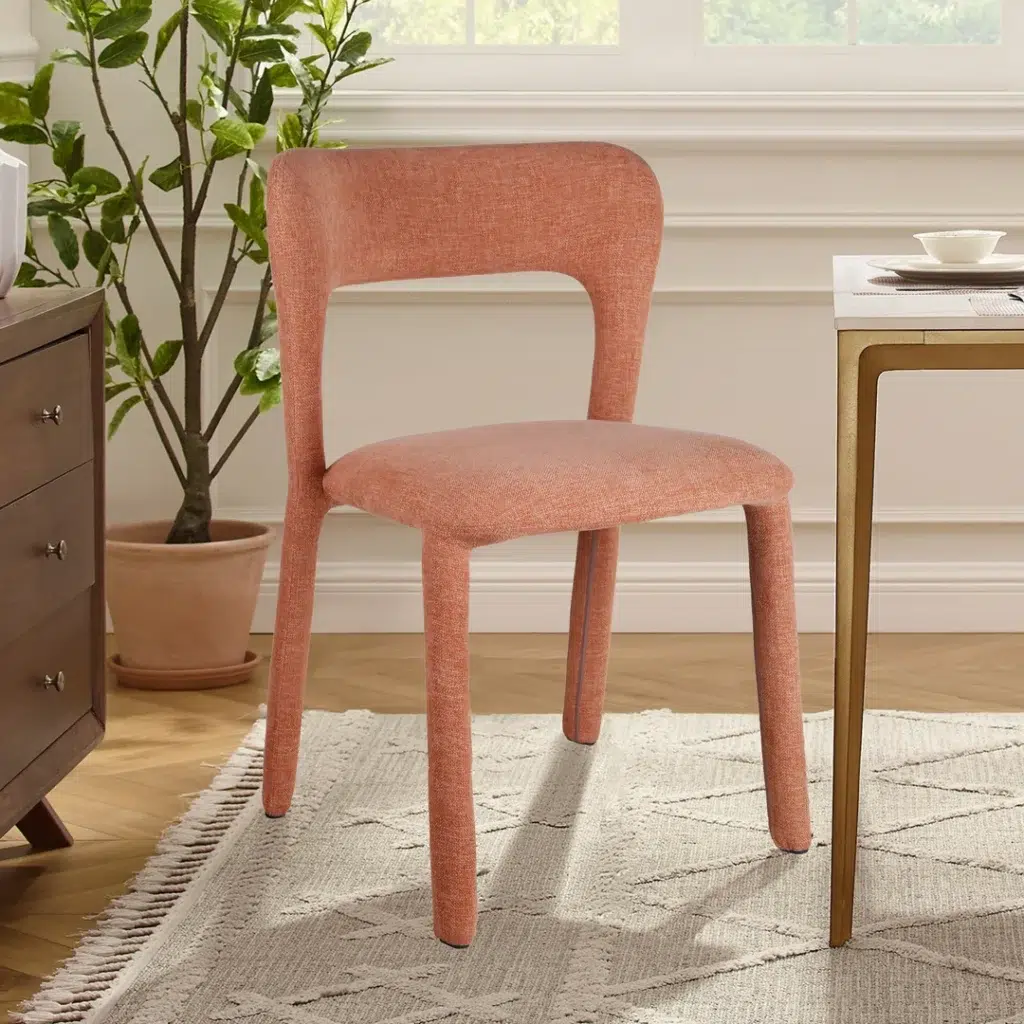 Pink Wendi Dining Chairs, Set of 2, Stackable, Comfortable, Durable