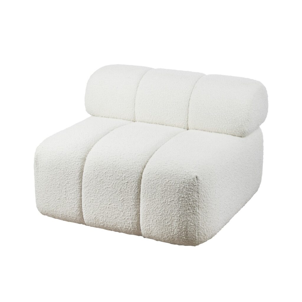 Willow Sofa Lounge off-white, large square, plush, stylish centerpiece