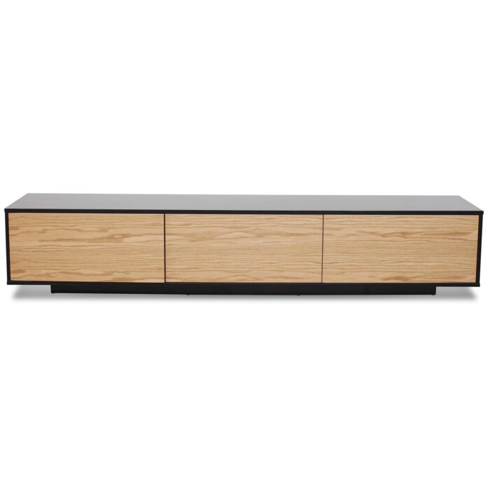 Kaia TV Unit Black Natural 230cm Modern Design