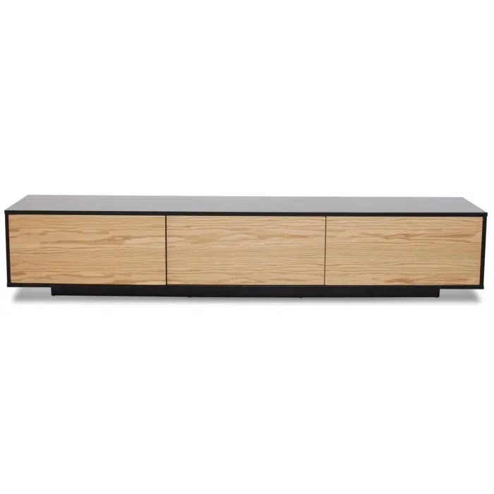 Kaia TV Unit _ Black & Natural 2.3m