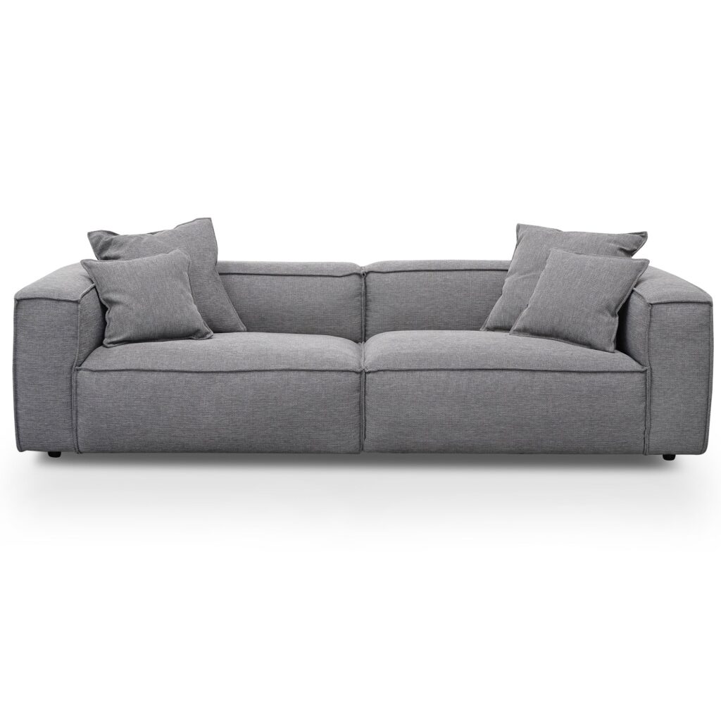 Graphite Grey 4 Seater Sofa, Modern Urban Style, Spacious and Versatile Layout, Premium Materials, Easy Assembly