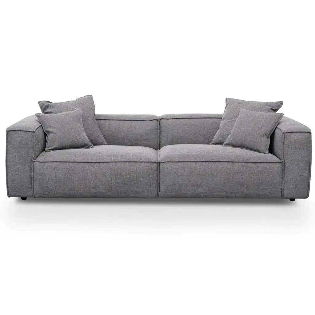 Graphite Grey 4 Seater Sofa, Modern Urban Style, Spacious and Versatile Layout, Premium Materials, Easy Assembly