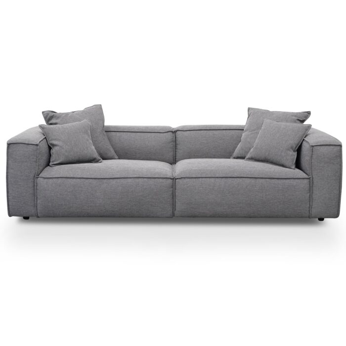 Graphite Grey 4 Seater Sofa, Modern Urban Style, Spacious and Versatile Layout, Premium Materials, Easy Assembly