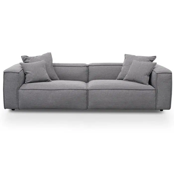 Leif 4 Seater Sofa _ Graphite Grey