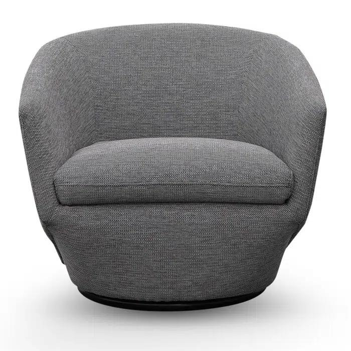 Veda Swivel Lounge Chair _ Graphite Grey