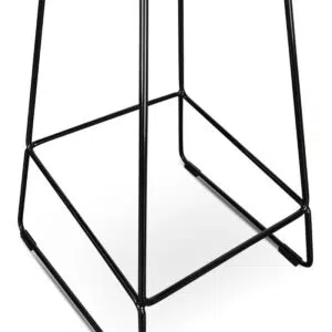 Savannah 65cm Bar Stool in Black, Modern Minimalist Design, Durable Steel Frame, Easy Assembly