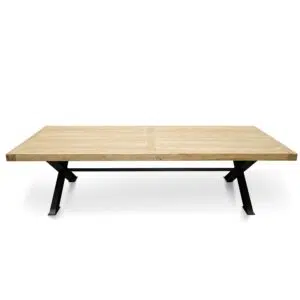 3m Reclaimed Wood Dining Table, Industrial Style, Seats 8-10