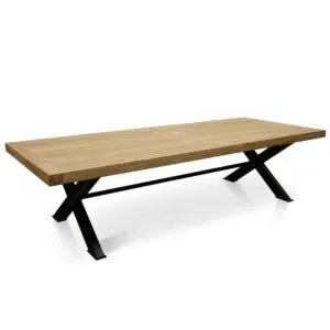 3m Reclaimed Wood Dining Table, Industrial Style, Seats 8-10
