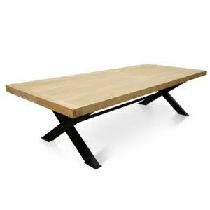 Industrial Elegant 3m Reclaimed Wood Dining Table