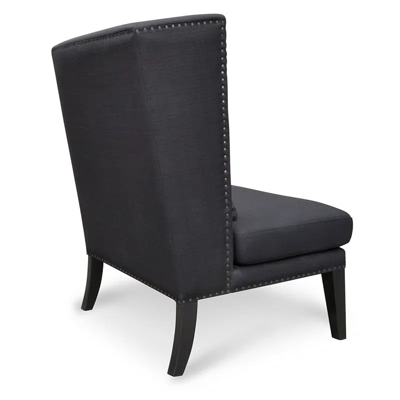 Nova Lounge Chair in Black, sleek design, comfortable seating, modern living room furniture