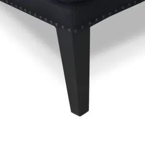 Nova Lounge Chair in Black, sleek design, cozy and stylish accent chair for modern living spaces.