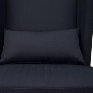 Nova Lounge Chair in Black, sleek design, cozy and stylish accent chair for modern living spaces.
