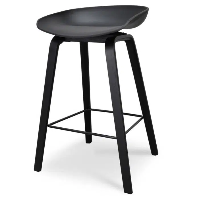 Nova 65cm Bar Stool – Black