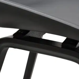 Nova 65cm Bar Stool Black Modern Kitchen Seating