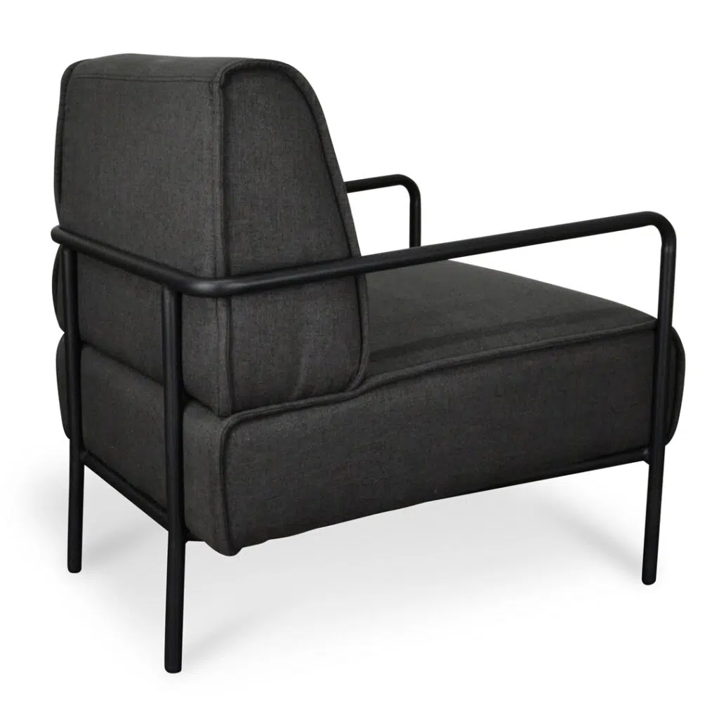 Eli Lounge Chair Dark Grey Modern Minimalist Design