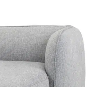 Graphite Grey 3 Seater Right Chaise Sofa, Retro Modern Design