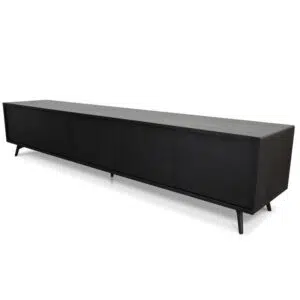 Savanna 2.4m TV Unit in Black Oak, Modern Design