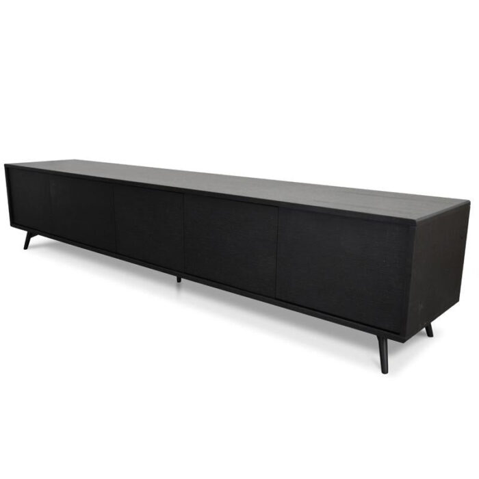 Savanna 2.4m TV Unit in Black Oak, Modern Design