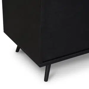 Black Oak 2.4m TV Unit with Spacious Storage