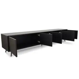 Black Oak 2.4m TV Unit with Spacious Storage