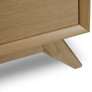 Sleek Scandinavian 6-drawer chest, natural oak, spacious storage