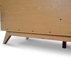 Sleek Scandinavian 6-drawer chest, natural oak, spacious storage