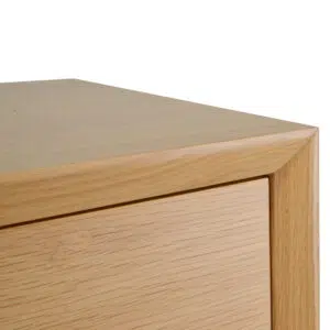Sleek Scandinavian 6-drawer chest, natural oak, spacious storage