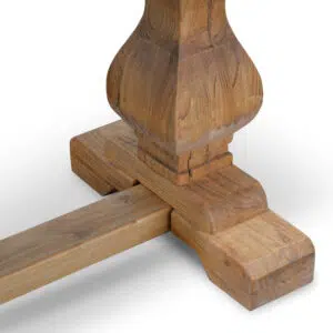 Rustic 2m Elm Wood Bench, Natural, Reclaimed Wood, Handcrafted, Seating for 3, Easy Assembly