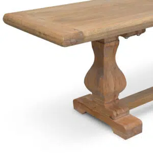 Rustic 2m Elm Wood Bench, Natural, Reclaimed Wood, Handcrafted, Dining Seating