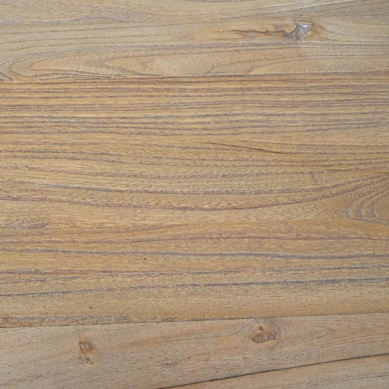 Rustic 2m Elm Wood Bench, Reclaimed Wood, Natural Finish