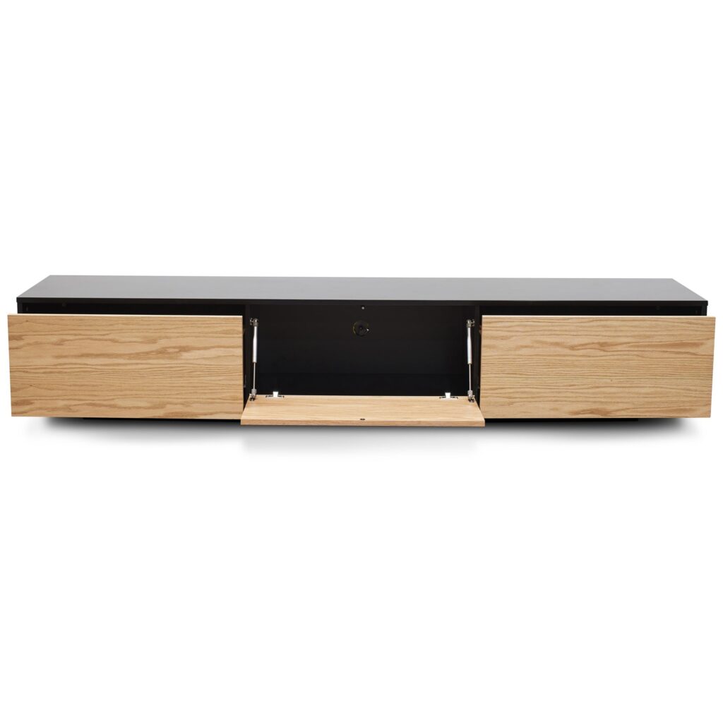 Kaia TV Unit Black Natural 2_3m Modern Design